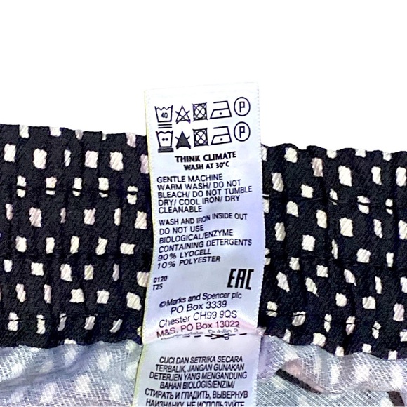 M&S Marks Spencer Pants Womens 12R Joggers Harem High Rise Elastic Waist Y2K - Picture 13 of 15